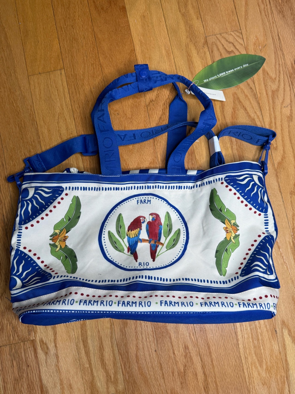 FARM Rio Blue Carioca Tropical Destiny
Drawstring Tote Bag NWT - Picture 3 of 5